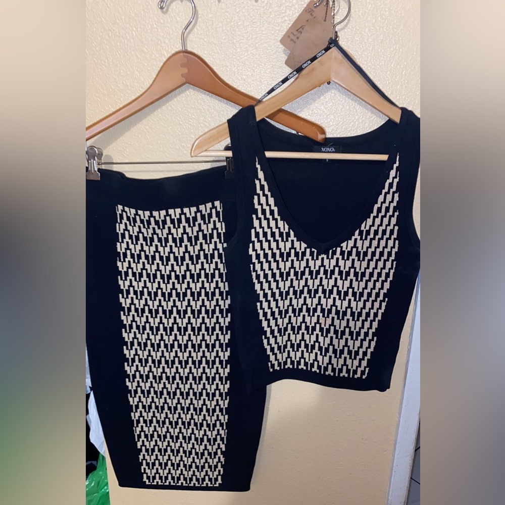 A two piece classy and sexy set